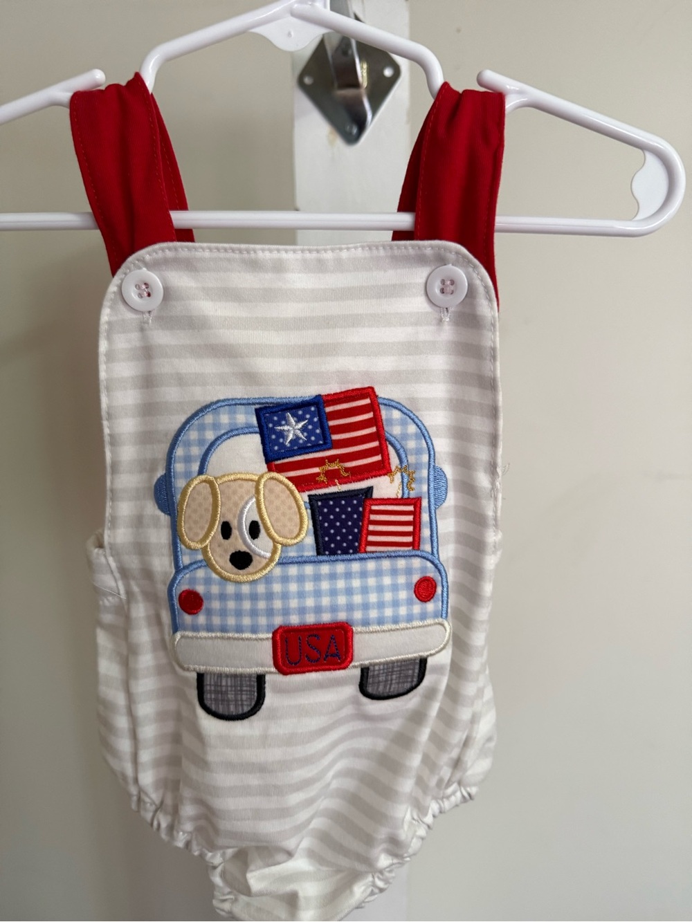 Patriotic Dog Romper